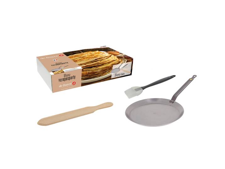 De Buyer Crepespfanne DE Buyer, Silberfarben, Metall, kratzfest, Kochgeschirr, Pfannen, Crepespfannen