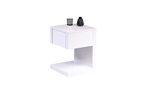 M2 Kollektion Bijzettafel Dina wit, B/D/H: 40 x 40 x 60 cm