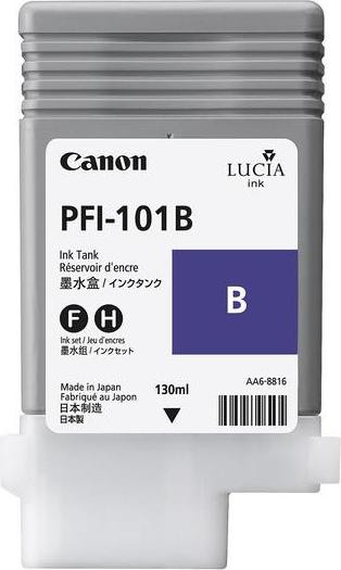 Canon PFI-101B blauwe pigmentinkt cartridge 130 ml voor IPF 5000, 5100, 6100 en 6200