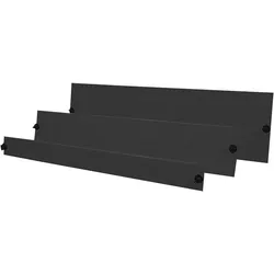 Rittal 1U black blindpanel BLINDPANEEL ZWART 1HE, Serverschrank Zubehör, Schwarz