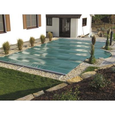 Pool-Abdeckplane KWAD "mit Aluminium-Querstreben verstärkt für Pools der Größe 8,0 x 4,0 m", blau, B:400cm L:800cm, Polyvinylchlorid (PVC), Planen, in verschiedenen Farben