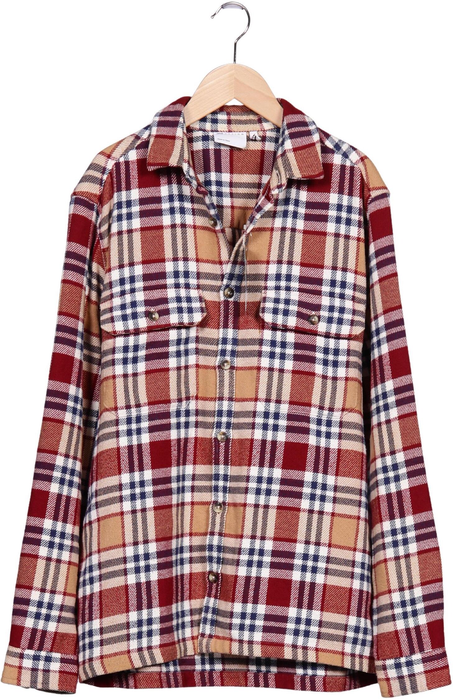asos Herren Hemd, Mehrfarbig, Gr. M, Synthetik / Baumwolle - Second Hand