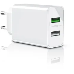 Aplic USB-Ladegerät 3000 mA, 2-Port, 30W, Quick Charge 3.0 (QC 3.0) Schnelladefunktion