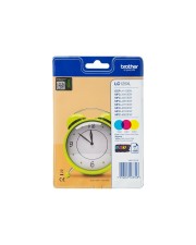 Brother LC125XL Rainbow Pack Mit hoher Kapazität Gelb Cyan Magenta Original Blisterverpackung Tintenpatrone für DCP-J4110DW MFC-J4410DW MFC-J4510DW MFC-J6520DW MFC-J6720DW MFC-J6920DW (LC125XLRBWBP)