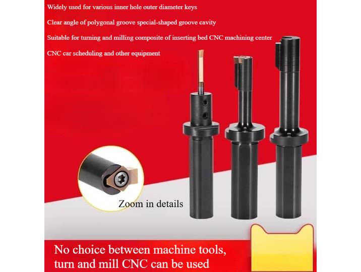 Centre d'usinage CNC, porte-outil de fente, équipement de chavette, façonneur, rainure de positionnement, Inserts d'outils de broche