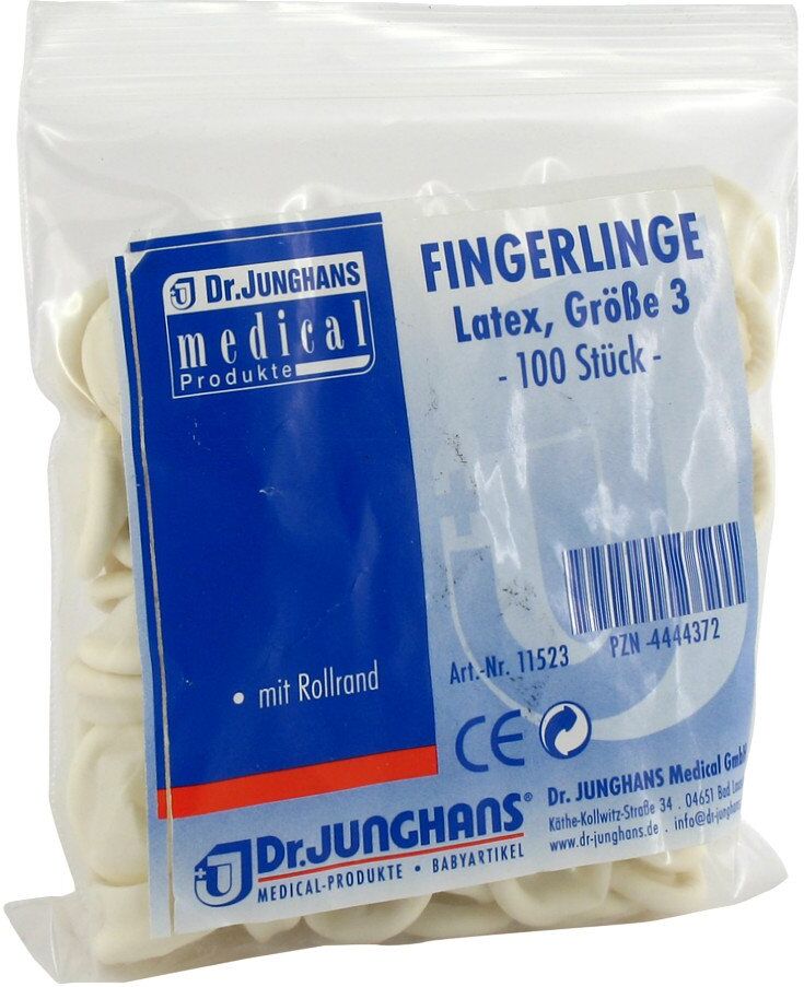 Fingerling Op Latex Größe 3 gerollt