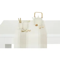 HOME STORY Tischläufer  Maritim Living ¦ beige ¦ Leinen ¦ Maße (cm): B: 40