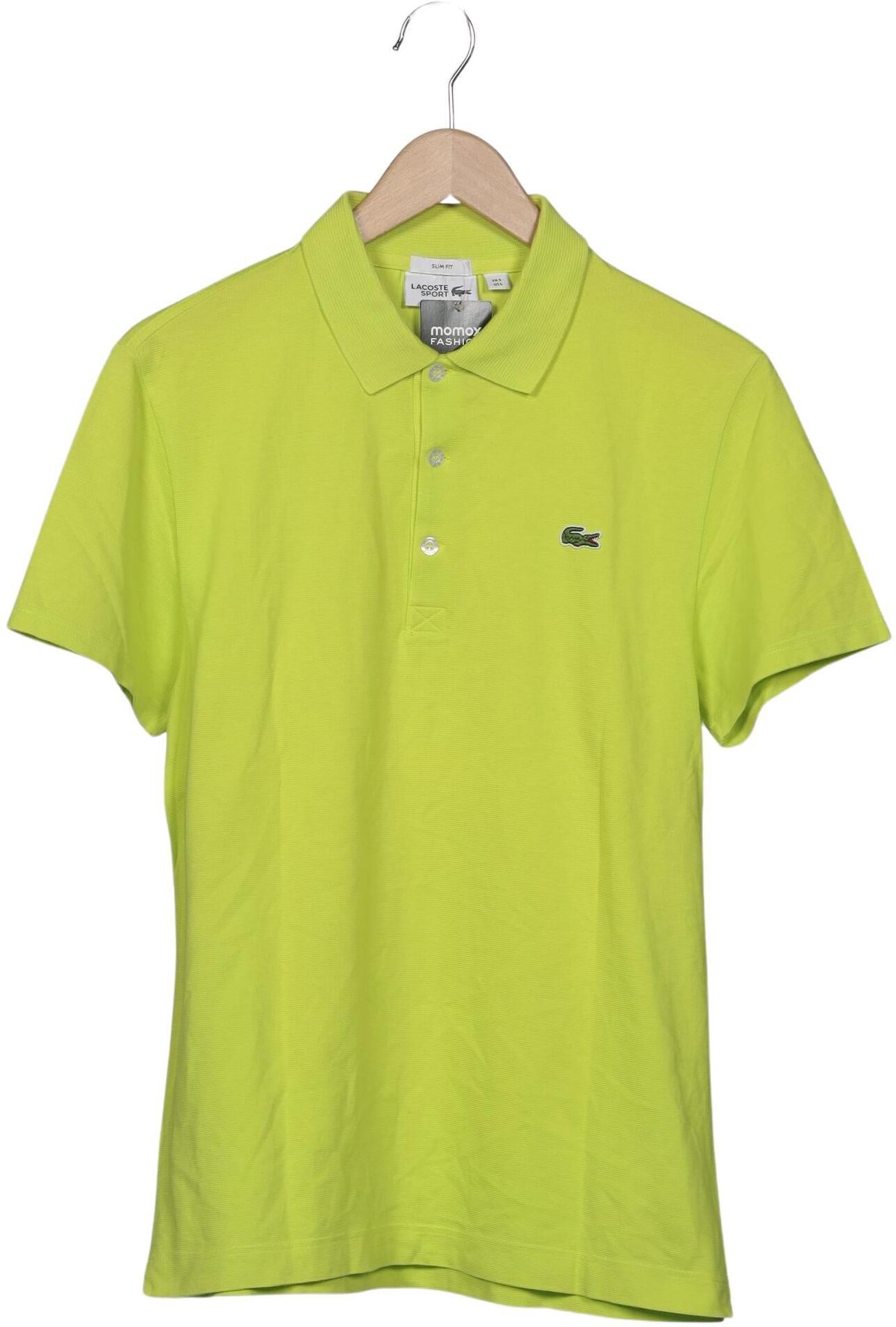 Lacoste Sport Herren Poloshirt, Neon, Gr. L, Baumwolle - Second Hand