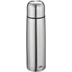 Isolierflasche cilio COLORE (BHT 7,50x26x7,50 cm) - silber - BHT 7,50x26x7,50 cm