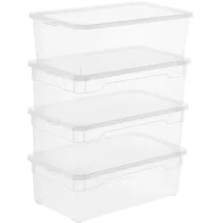 Rotho Aufbewahrungsbox Lady Shoe 4tlg. Kunststoff Transparent