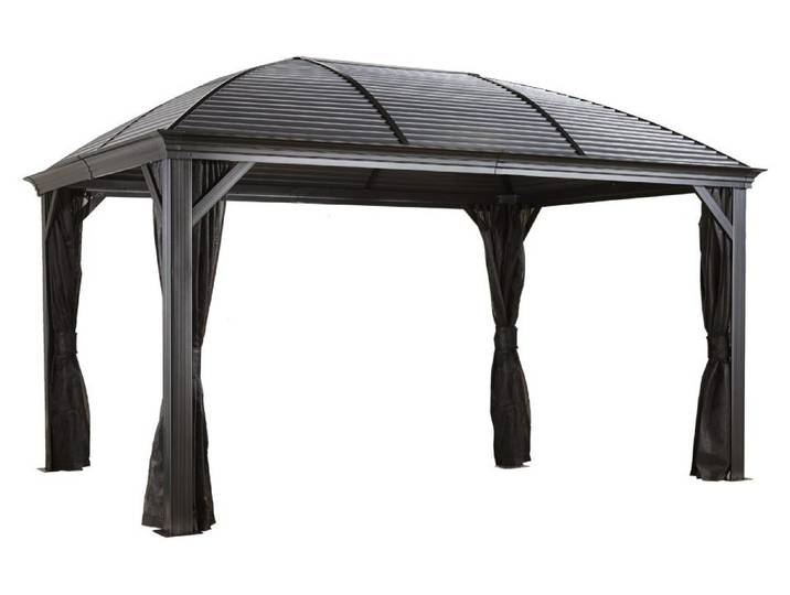Sojag Moreno1014 Pavillon mit festem Dach mit Moskitonetz 3x4 m