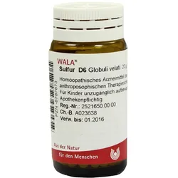 Sulfur D 6 Globuli 20 g