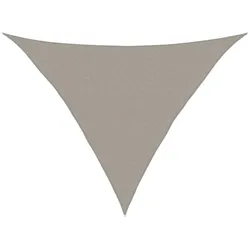 vidaXL Sonnensegel 160 g/m2 Dreieckig Hellgrau 2,5x2,5x3,5 m HDPE