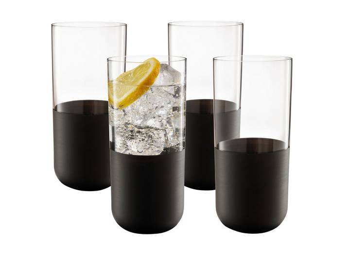 Villeroy & Boch Gläserset Manufacture Rock, Glas, 4-teilig, Gläser, Gläsersets