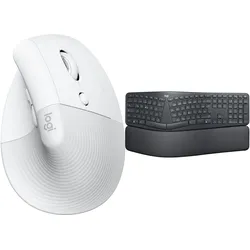 Morele Mysz Logitech Lift for Mac (910-006477) + Ergo K860 (920-010108) (Kabellos), Maus