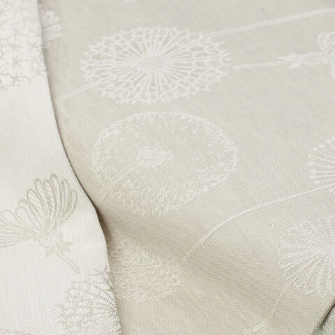 Halbleinen-Jacquard "Pusteblumen", leinen/natur