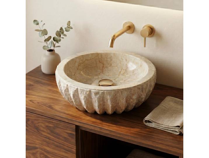 Vasque de salle bain à poser en pierre - Abstrak