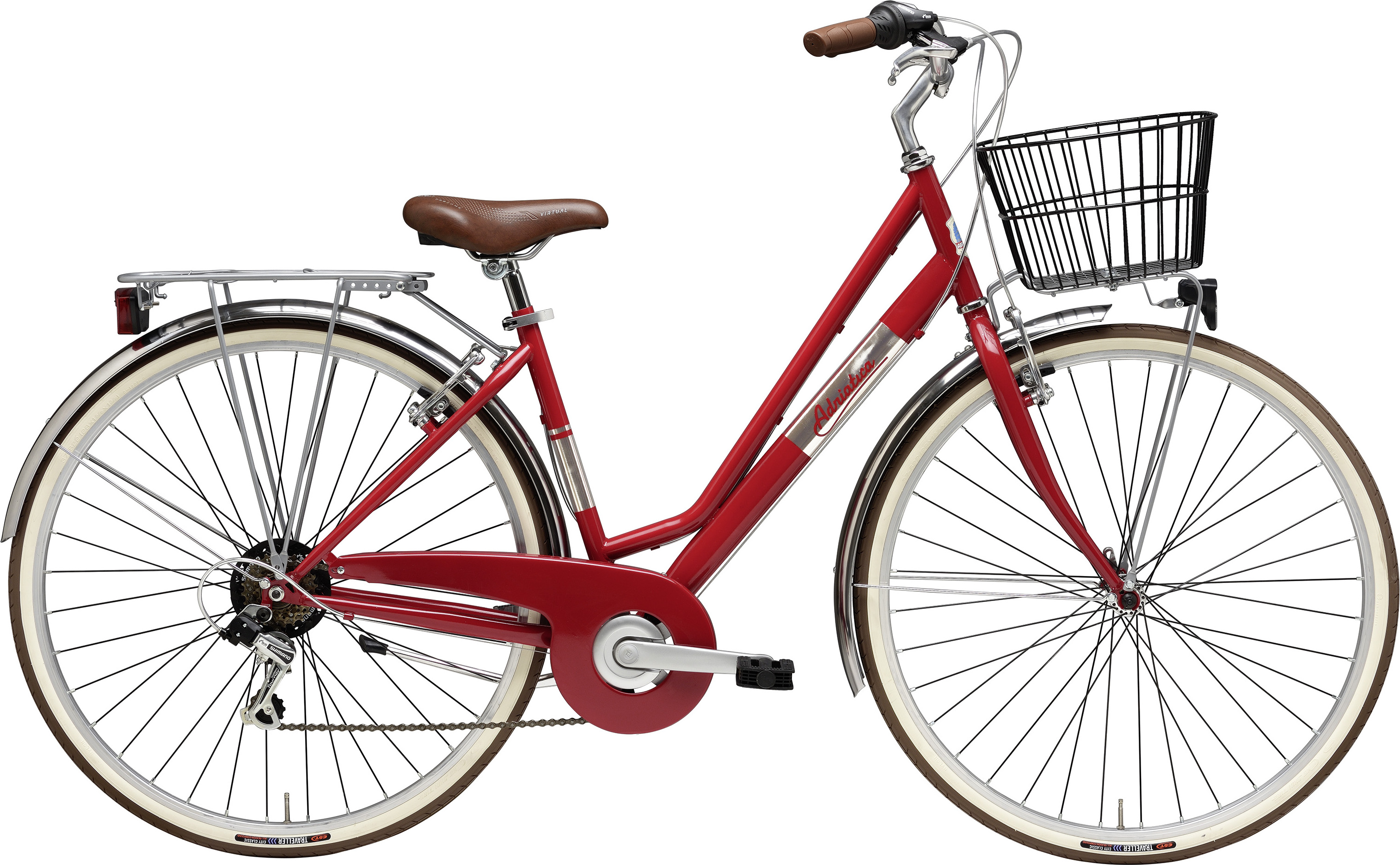 69 Adriatica Cityfahrrad 28 Zoll NEW PANAREA Lady, rot
