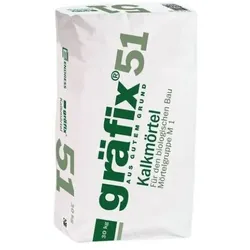 gräfix 51 Kalk-Mauermörtel grob - 30 kg Sack