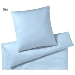 Elegante Bettwäsche Solid Jersey - 155x220 cm + 80x80 cm	bleu