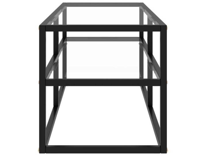 Meuble TV - - Meuble télévision - Transparent - Verre trempé - 100x40x40 cm 987rdc50a