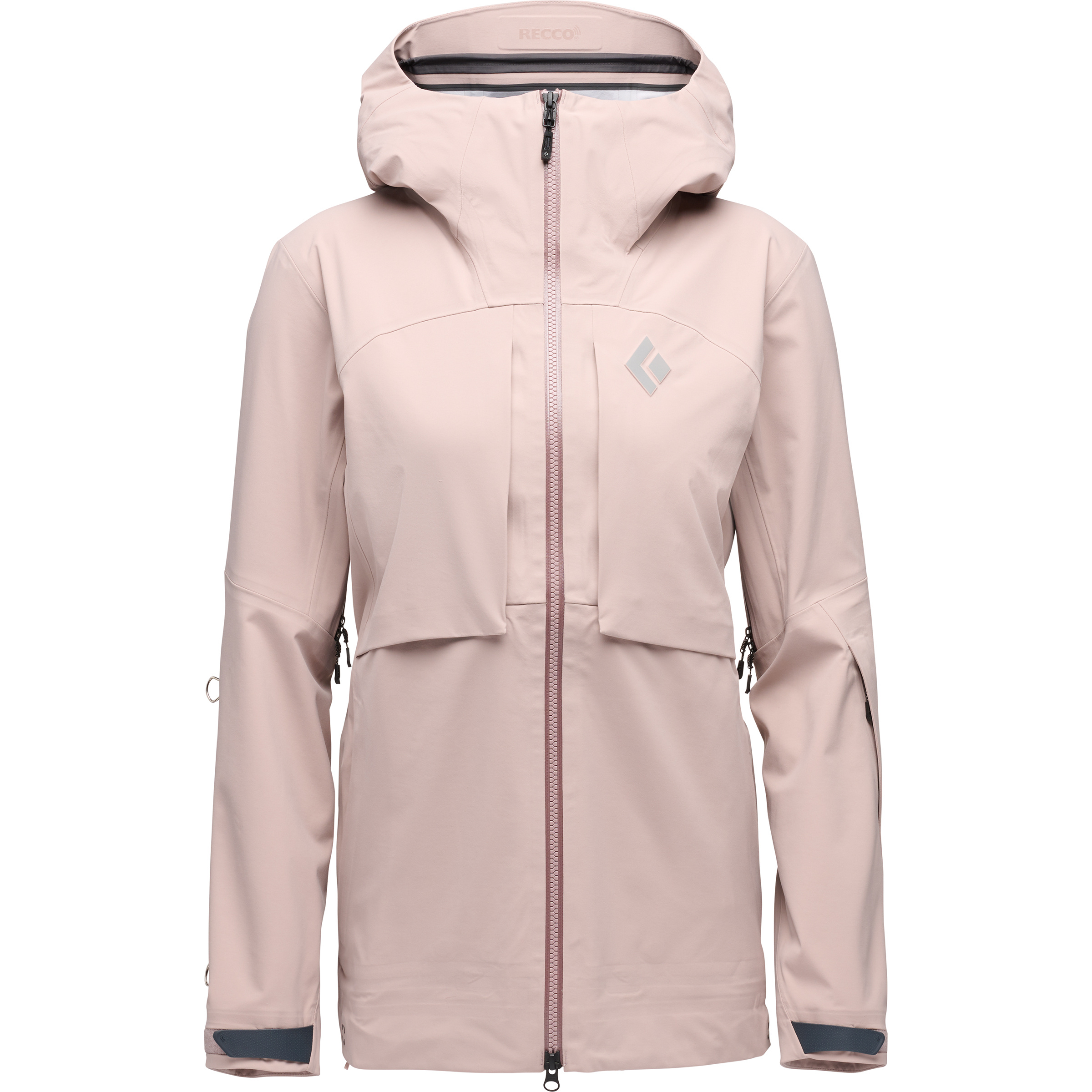 Black Diamond Factor Shell Damen Regenjacke grau Größe S Freeride | Skifahren Winddicht Wasserabweisend