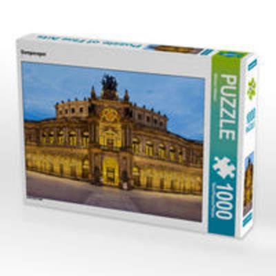 CALVENDO Puzzle Semperoper 1000 Teile Lege-Größe 64 x 48 cm Foto-Puzzle Bild von Michael Allmaier
