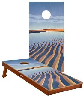 Skip's Garage Cape Cod Solid Mahogany All-Weather Cornhole Boards