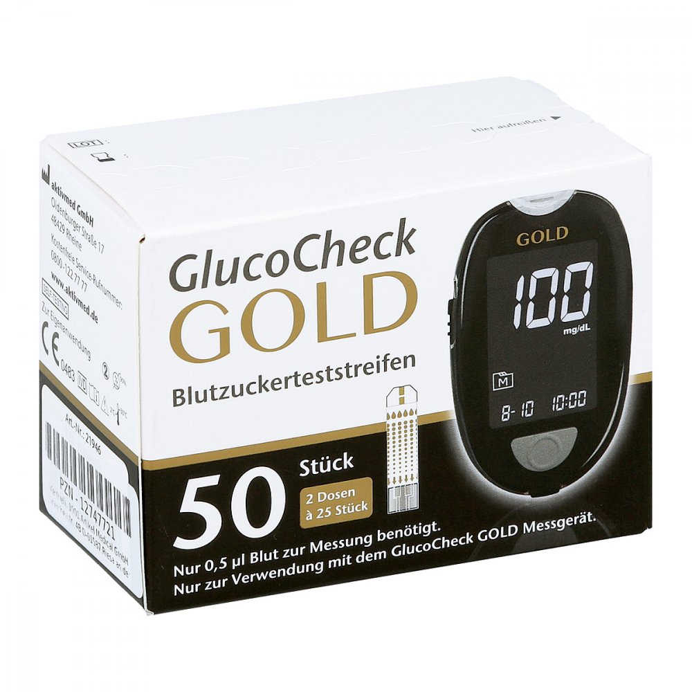 1001 Artikel Medical GmbH Gluco Check Gold Blutzuckerteststreifen 12747721