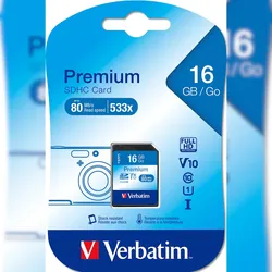 Verbatim SDHC Secure Card Speicherkarte 16 GB Class 10