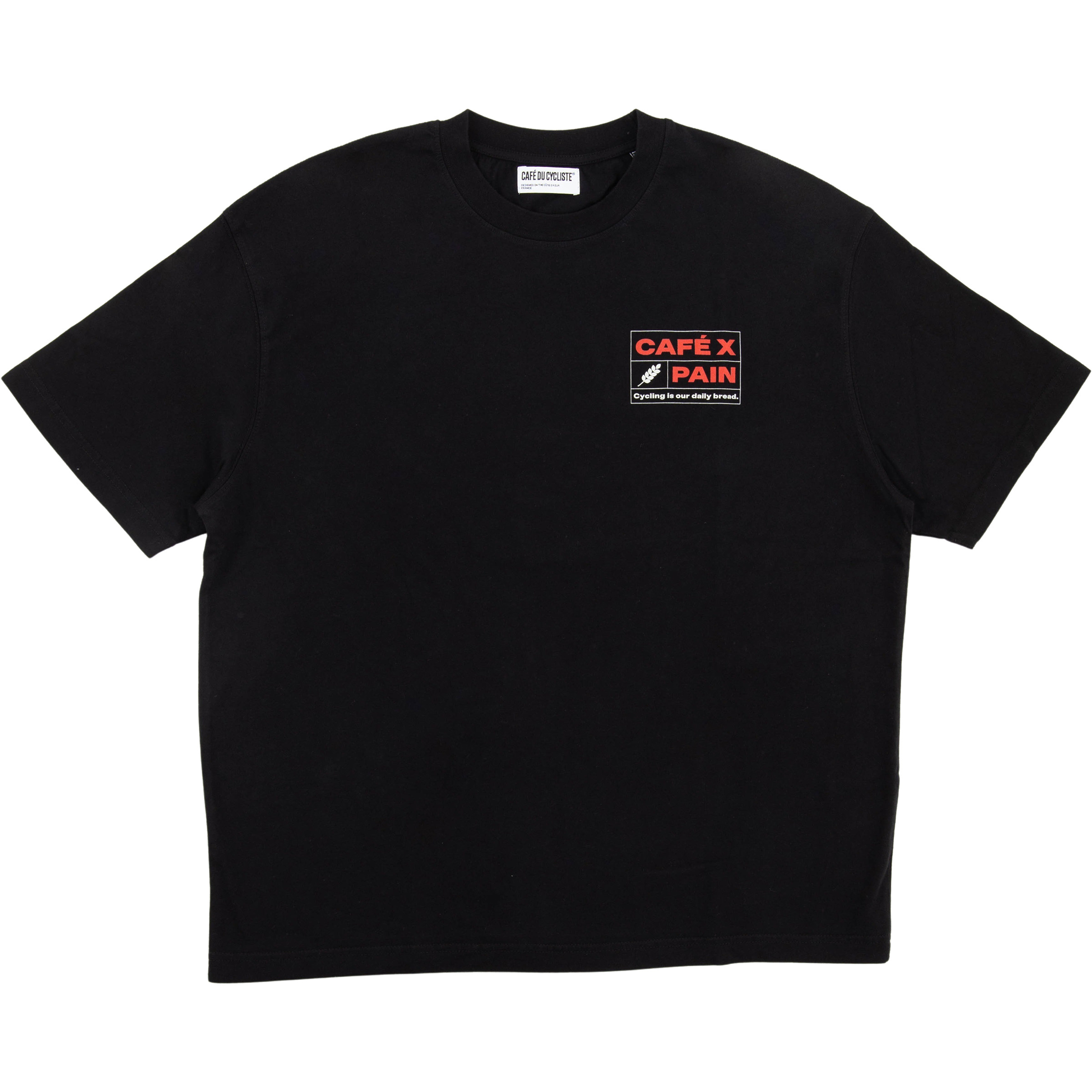 Café Du Cycliste Chiara Pain T-Shirts schwarz Größe XXL Lifestyle Hautfreundlich