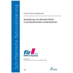 Herkenrath:Gestaltung von Remote-Work i, Fachbücher von Clara Ariane Herkenrath