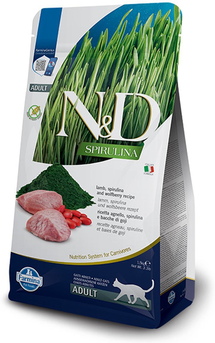 N&D Cat Spirulina Adult Agnello 1.5KG