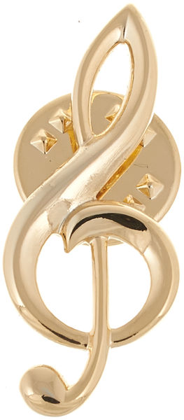ART Pin Treble Clef GD dorato