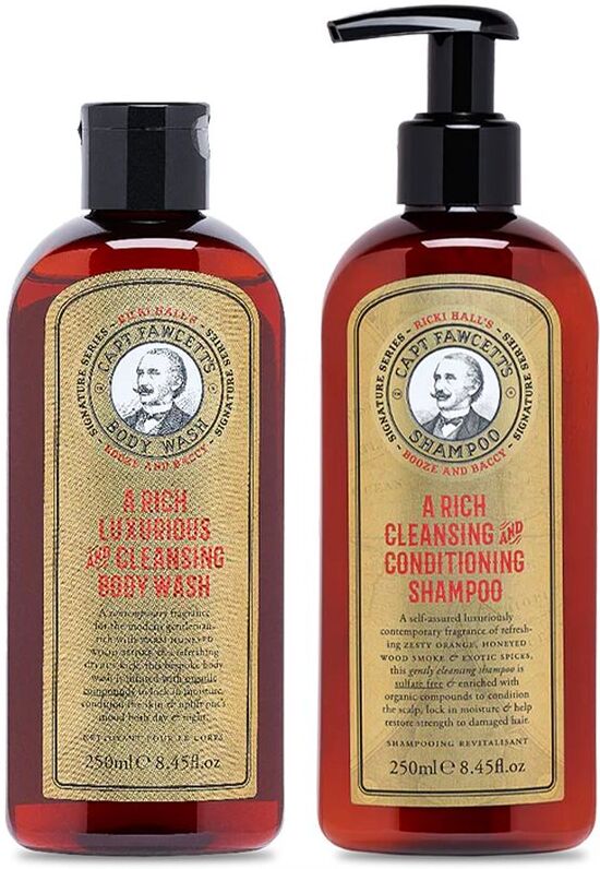 Captain Fawcett Ricki Hall´s Booze & Baccy Geschenkset für Herren