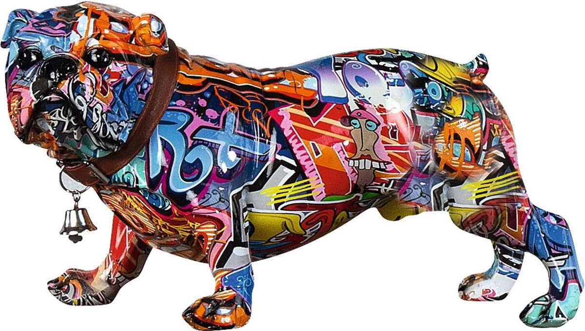 CASABLANCA Street Art Hond staand decoratie voor op tafel