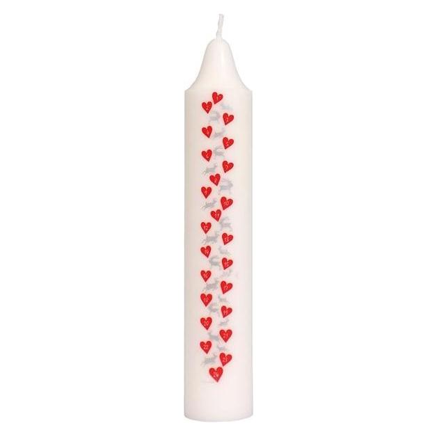 Asp-Holmblad Kalenderlys "Reindeer & Hearts" - 1-24 (71204)