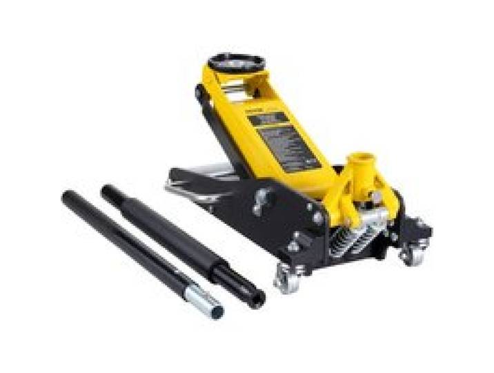 VEVOR hydraulische rolkrik 2 ton laag profiel zware aluminium hydraulische krik met dubbele zuiger snelhefpomp, geel