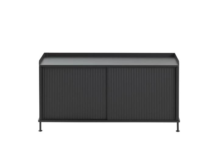 Muuto Table d appoint Enfold, basse 125x45x63 cm noir, noir'