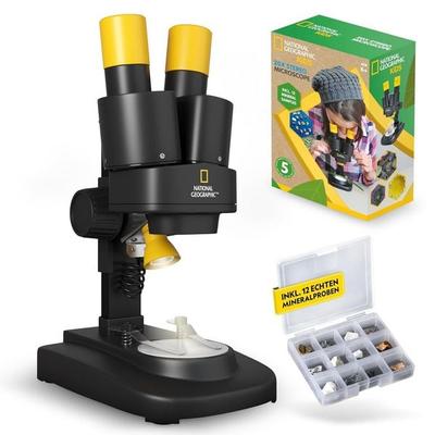 Bresser 12447 - NATIONAL GEOGRAPHIC KiDS Stereo 3D Mikroskop mit 20x Vergrößerung