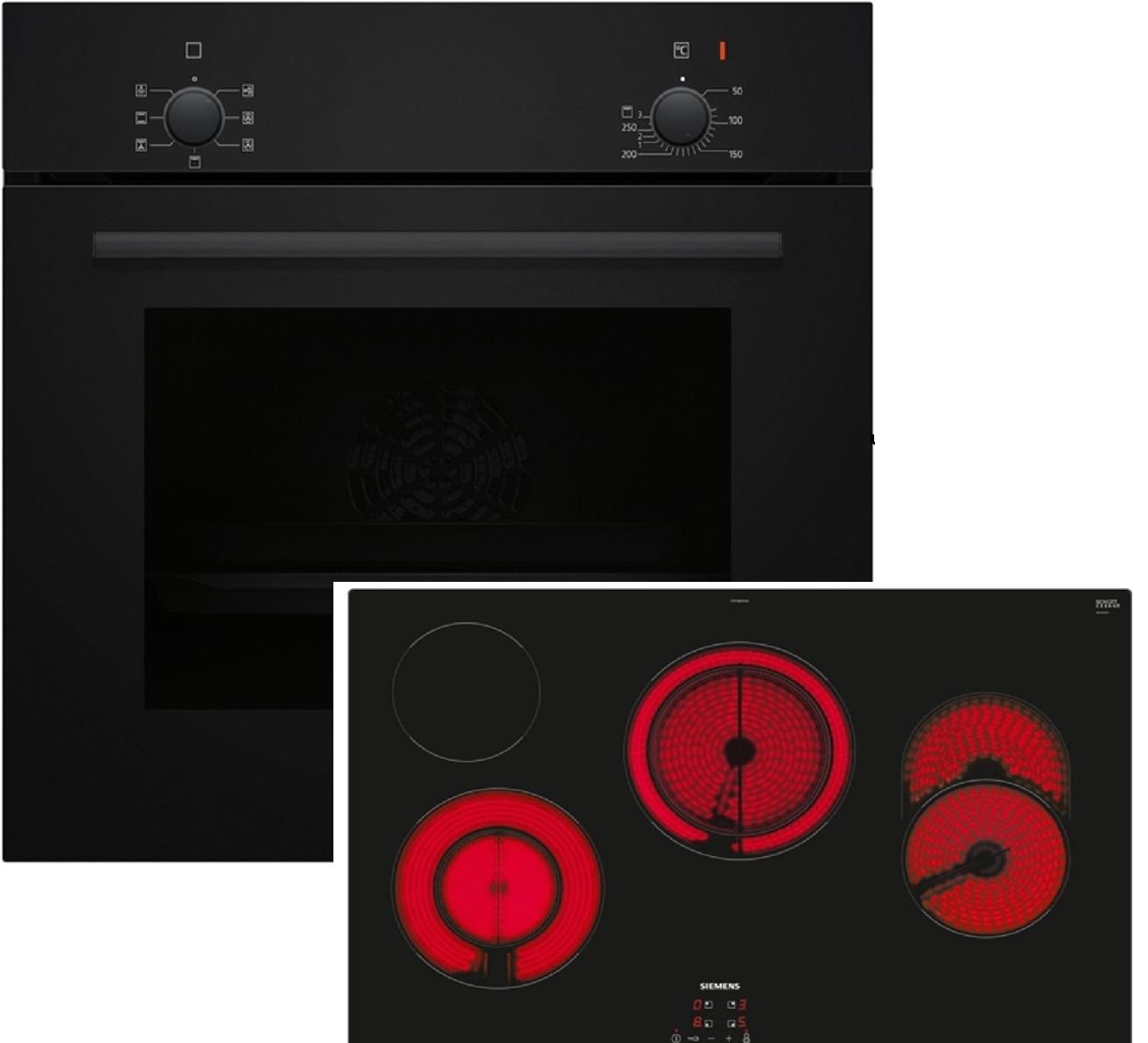 Siemens EQPOWER05K, Keramik, 4 Zone(n), Glaskeramik, Schwarz, Berührung, 80,2 cm