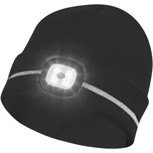 Gebol Wintermütze Haube LED, schwarz, Strickmütze, Unisex, Universalgröße