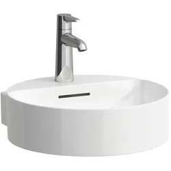 LAUFEN VAL Aufsatzhandwaschbecken, ohne Hahnloch, ohne Überlauf, 400x425mm, US. geschliffen, H8132810001121, Farbe: Weiß