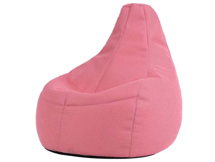 Pouf de gaming géant XL à dossier haut en maille mesh tech rose