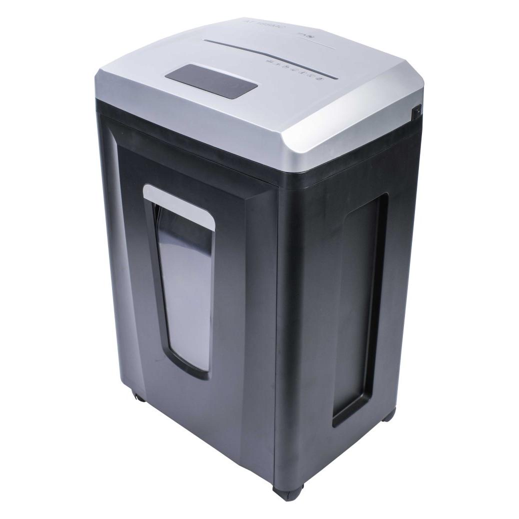 AT AT-18 SMC Aktenvernichter schwarz / 1x2 mm / Geheimhaltungsklasse DIN P7 / 22L (Partikelschnitt, Streifenschnitt) (6943471906010)