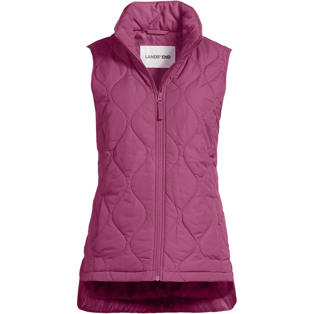 Isolierte Steppweste FeatherFree in Plus-Größe, Damen, size: plus, Rot, Polyester, by Lands' End