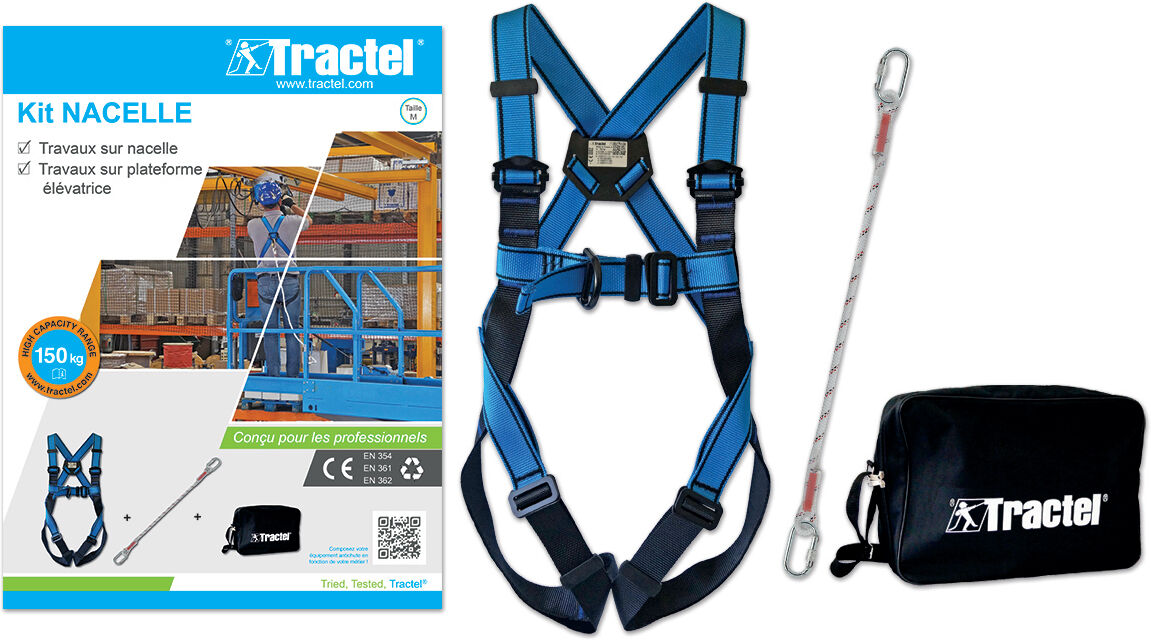 Kit opérateur Nacelle bleu/noir TRACTEL 72552 Bleu