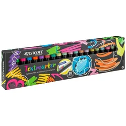 WESTCOTT Textmarker, 20 verschiedenen Farben