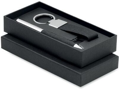Coffret cadeau personnalisé 2 pièces - SCRIBI 2 acier inoxydable noir