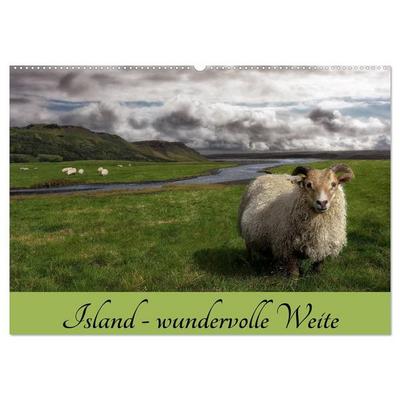 Island - wundervolle Weite (Wandkalender 2027 DIN A2 quer), CALVENDO Monatskalender